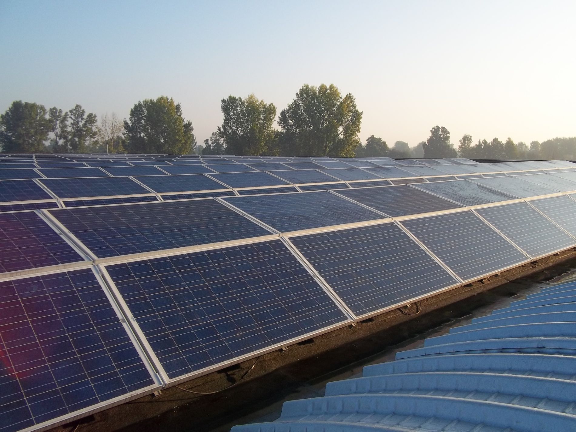 impianto energetico a pannelli solari