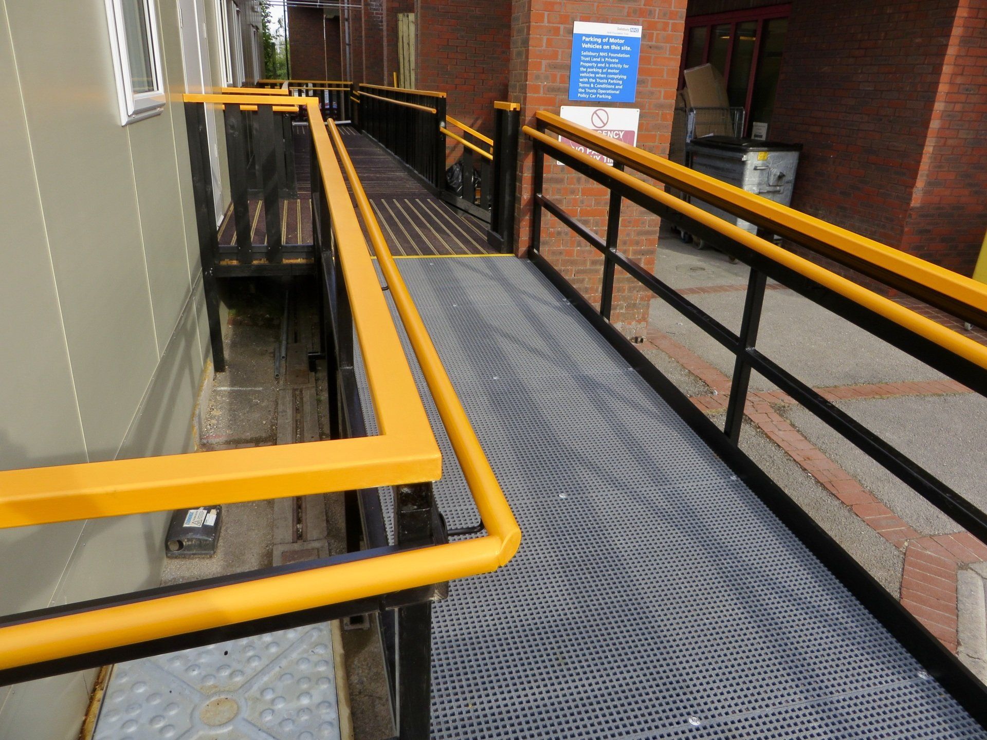 Ramp made for the NHS at the new Outpatients Unit NHS Salisbury Hospital