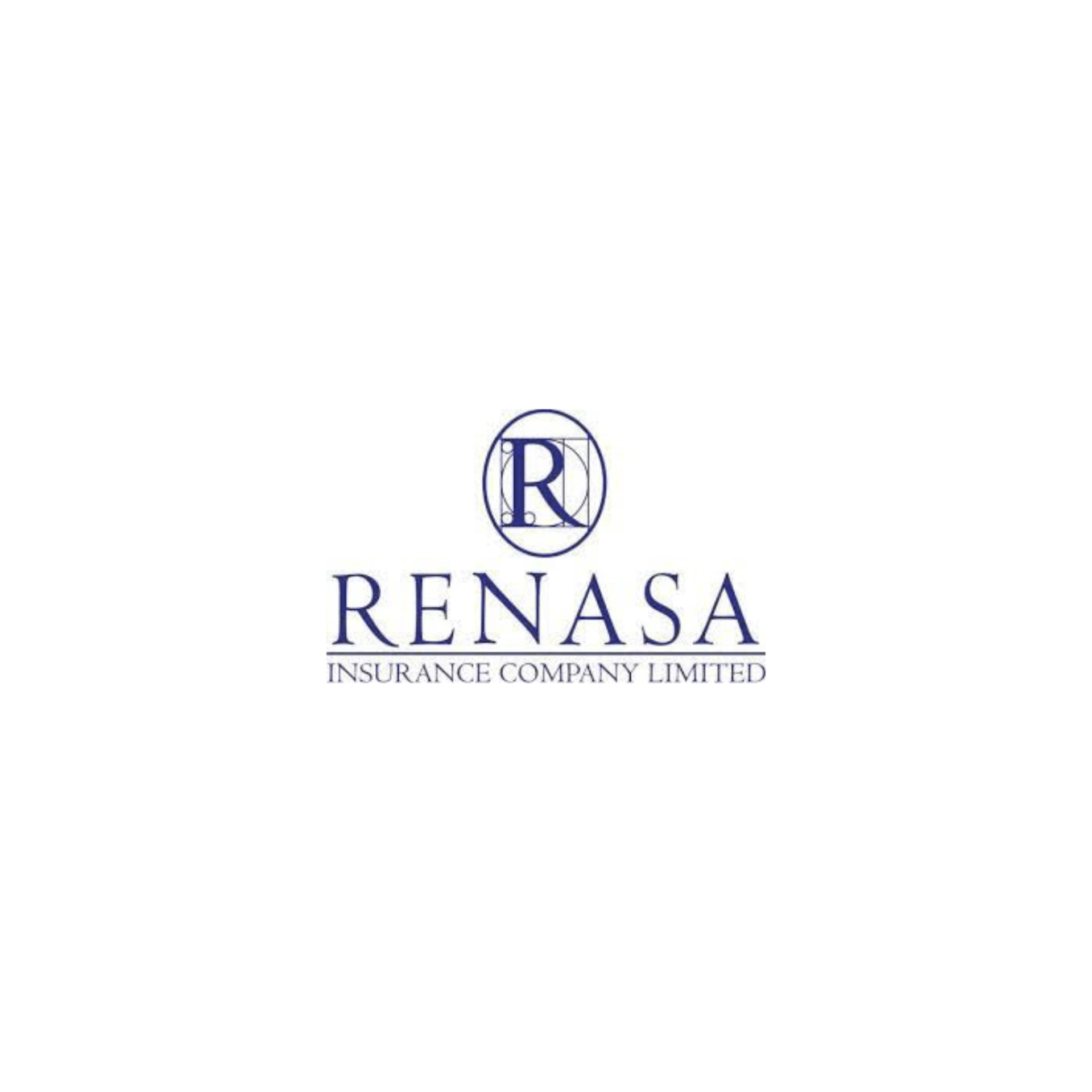 A logo for renasa insurance company limited on a white background.