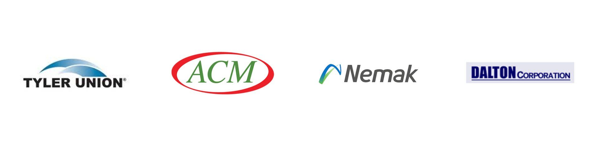 Tyler Union, ACM, Nemak and Dalton Corporation Logos