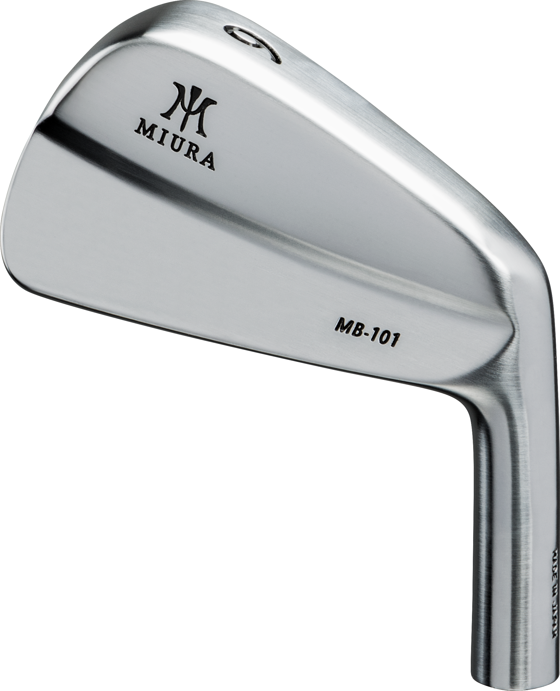 A close up of a miura iron on a white background