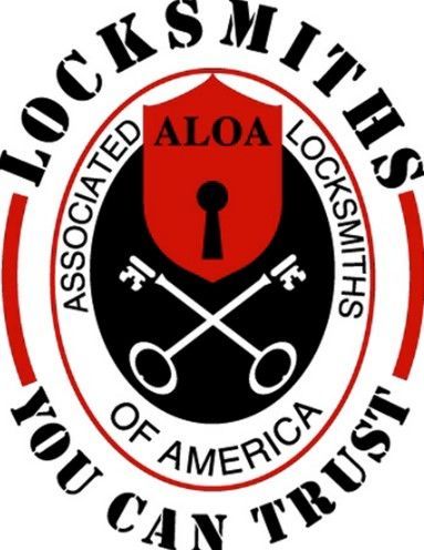 A logo for a company called locksmiths of america