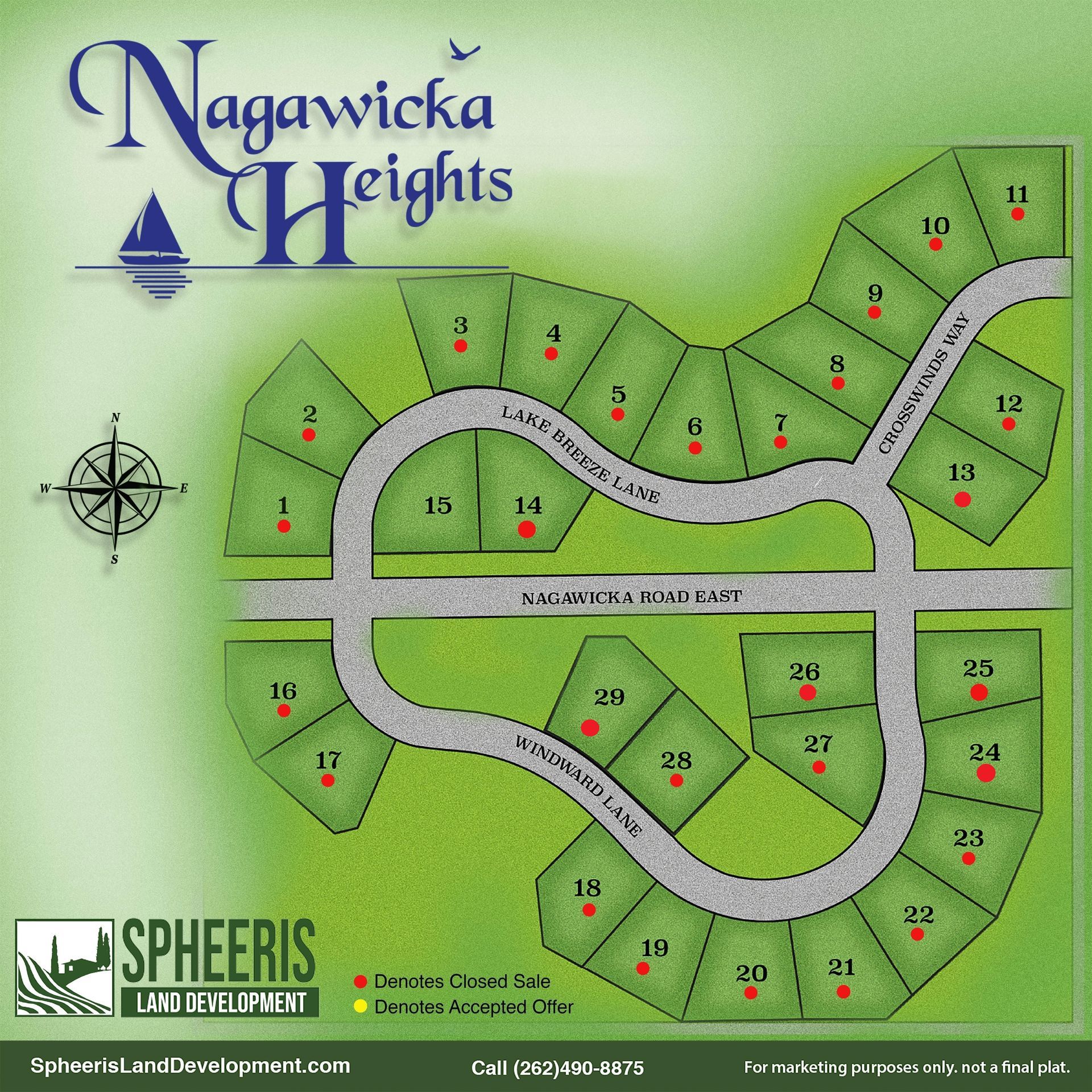 Nagawick Heights Plot Map