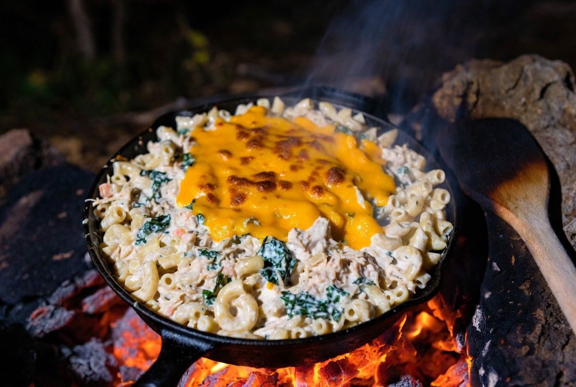 Tuna Noodle Casserole (Open Fire)