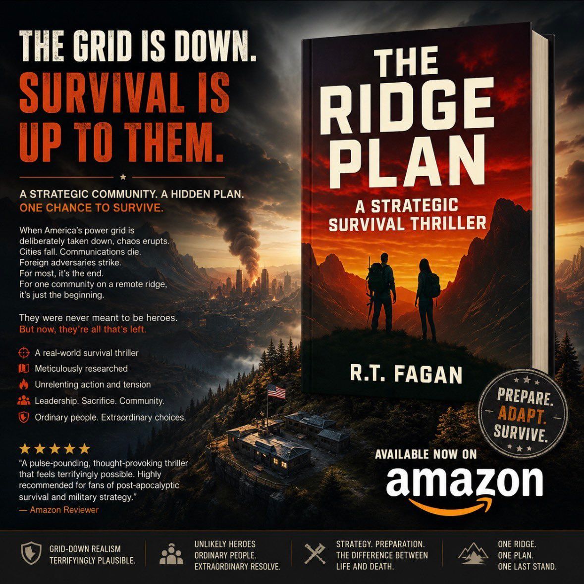 From Prepping Obsession to Thriller Novel: The Birth of “The Ridge Plan”