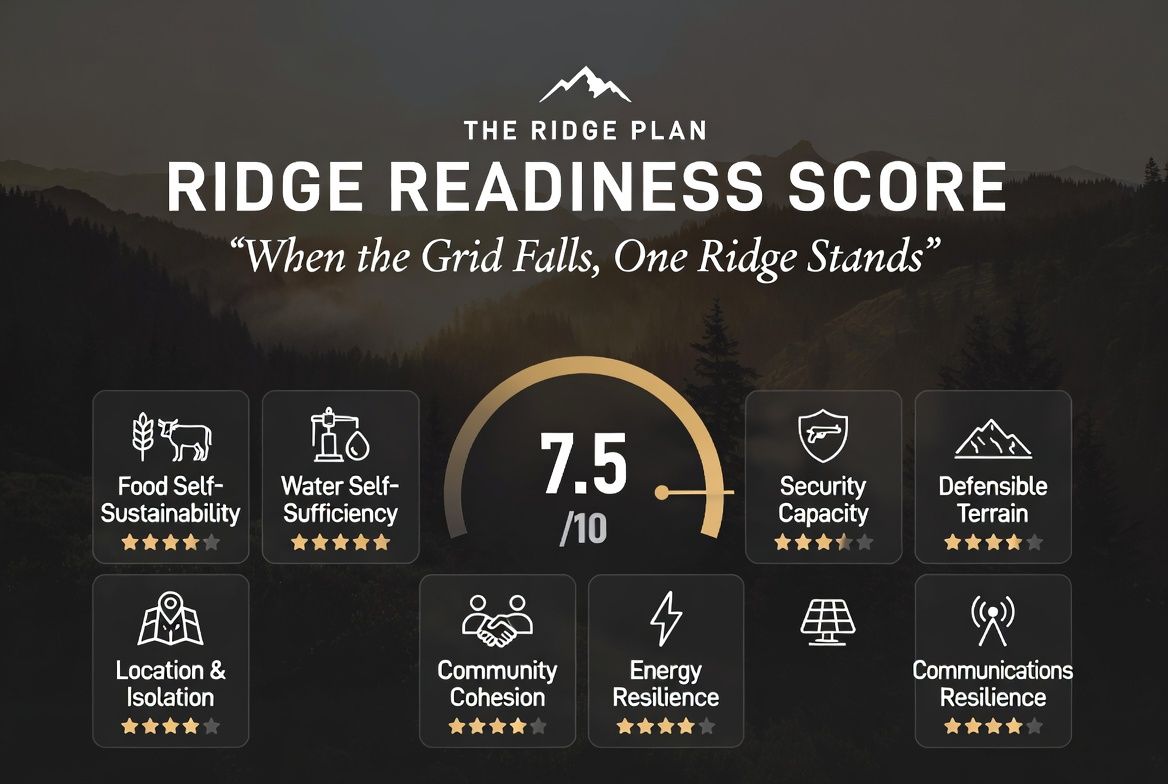 Ridge Readiness Score, by Author of The Ridge Plan, R.T. Fagan