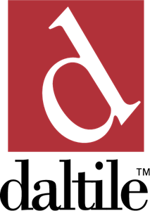 A red square with a white letter a and the word daltile