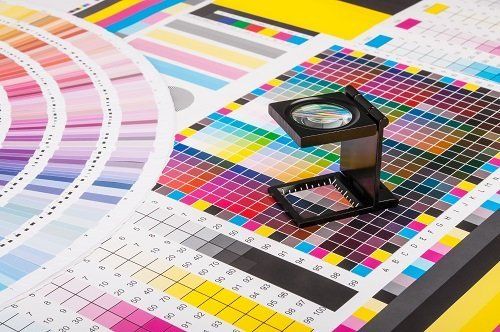 campioni di colori tipografici