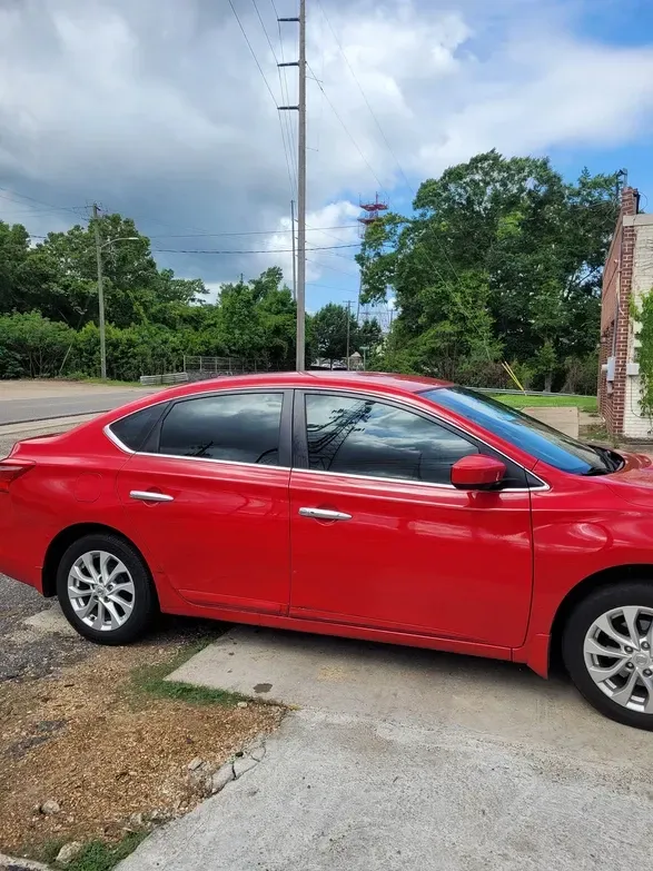 Red Car Side View — Montgomery, AL — LS World Window Tint