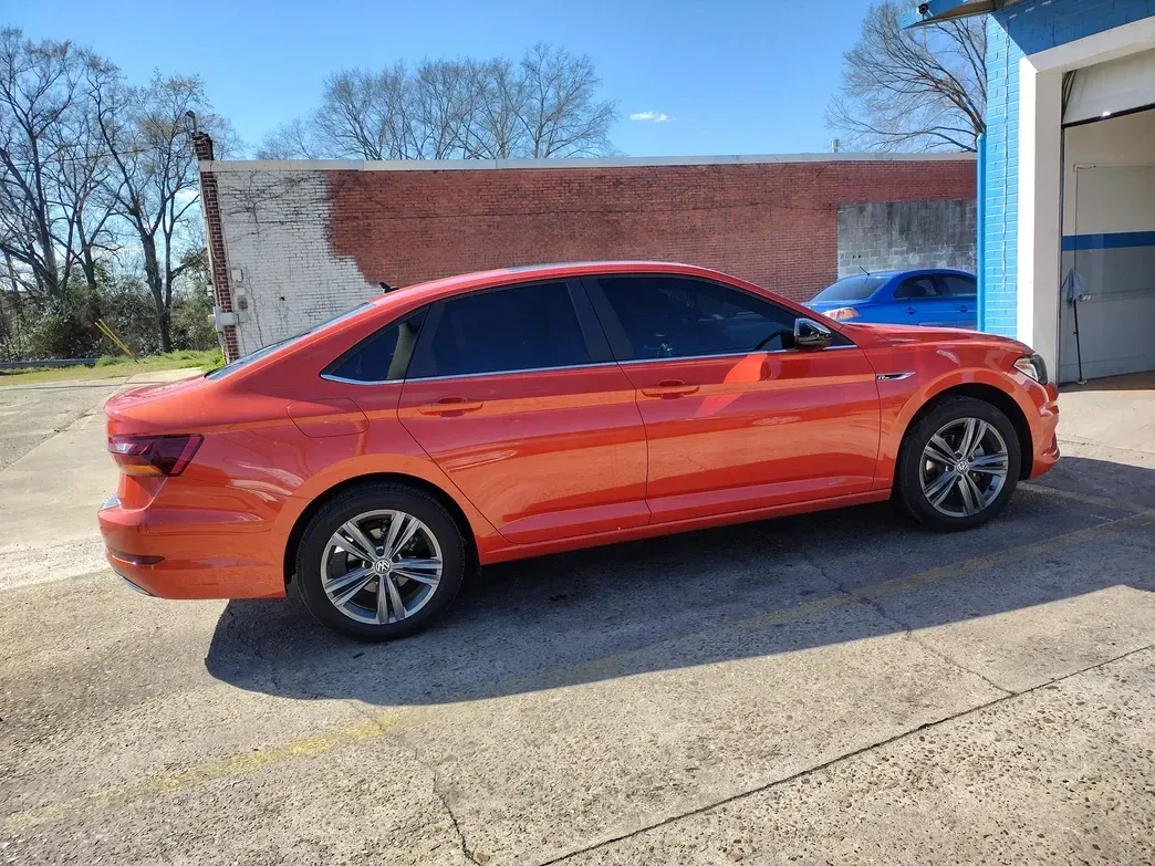 Orange Compact Car — Montgomery, AL — LS World Window Tint