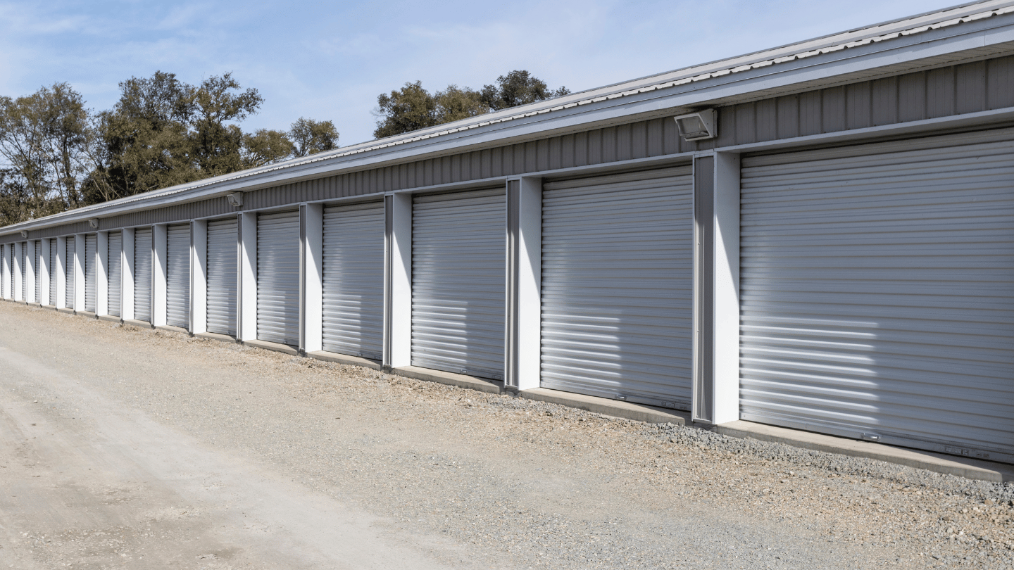 Economical business storage units for supplies inventory and long term storage needs