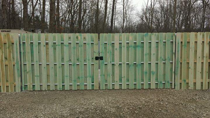 Wood Fence with Stain - Marion, OH - Tacketts Fence Service