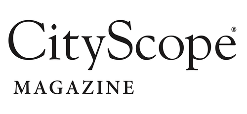 CityScope Magazine logo in black serif text on a white background