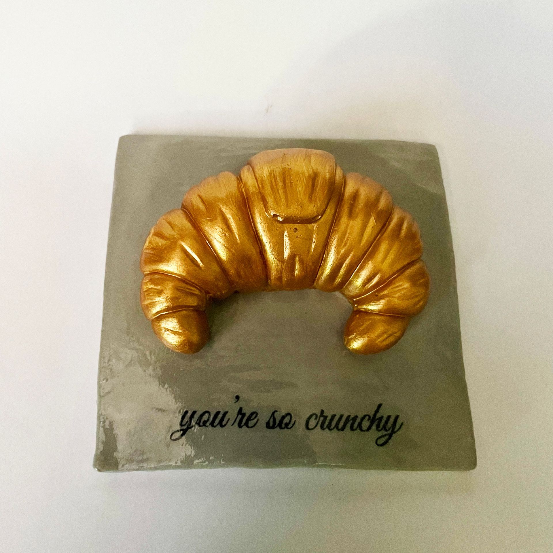 Gouden croissant
mini-tegeltje
natuurklei