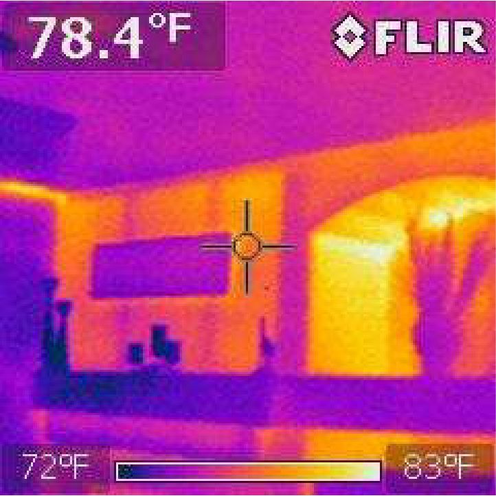 Technician Performing Infrared Scan in Scottsdale, AZ during energy audit