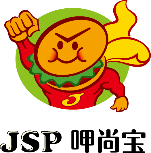 Jsp 的標誌，其中有一個穿著超級英雄服​​裝的卡通人物