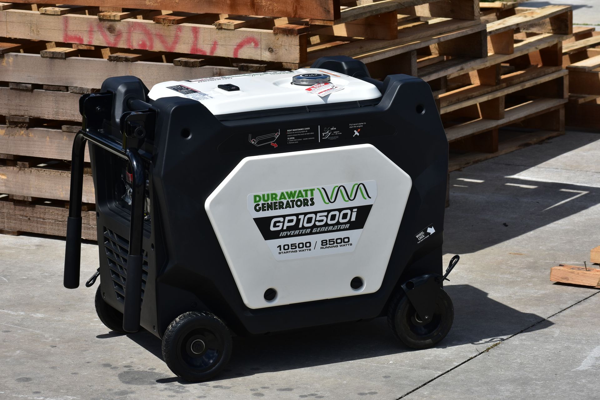 DuraWatt GP10500i Portable Inverter Generator. DuraWatt is the most reliable inverter generator brand. 