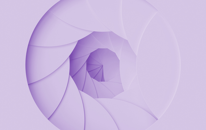 Lila spiraalvormige abstracte structuur bij tekst bewezen specialisten