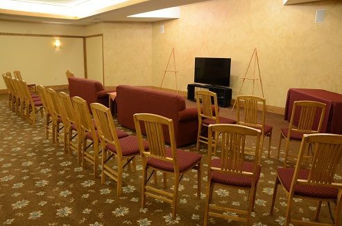 Rear View of Chapel with Multimedia