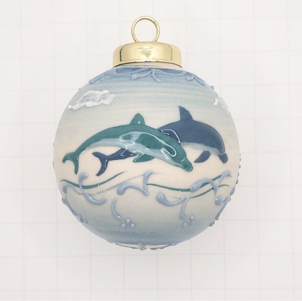 Dolphins Christmas ornament