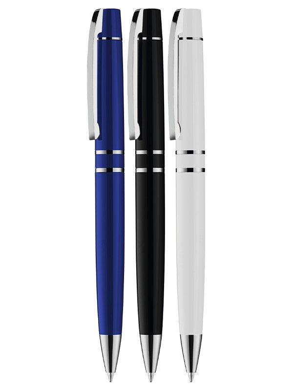 trois modèles blanc, noir et bleu