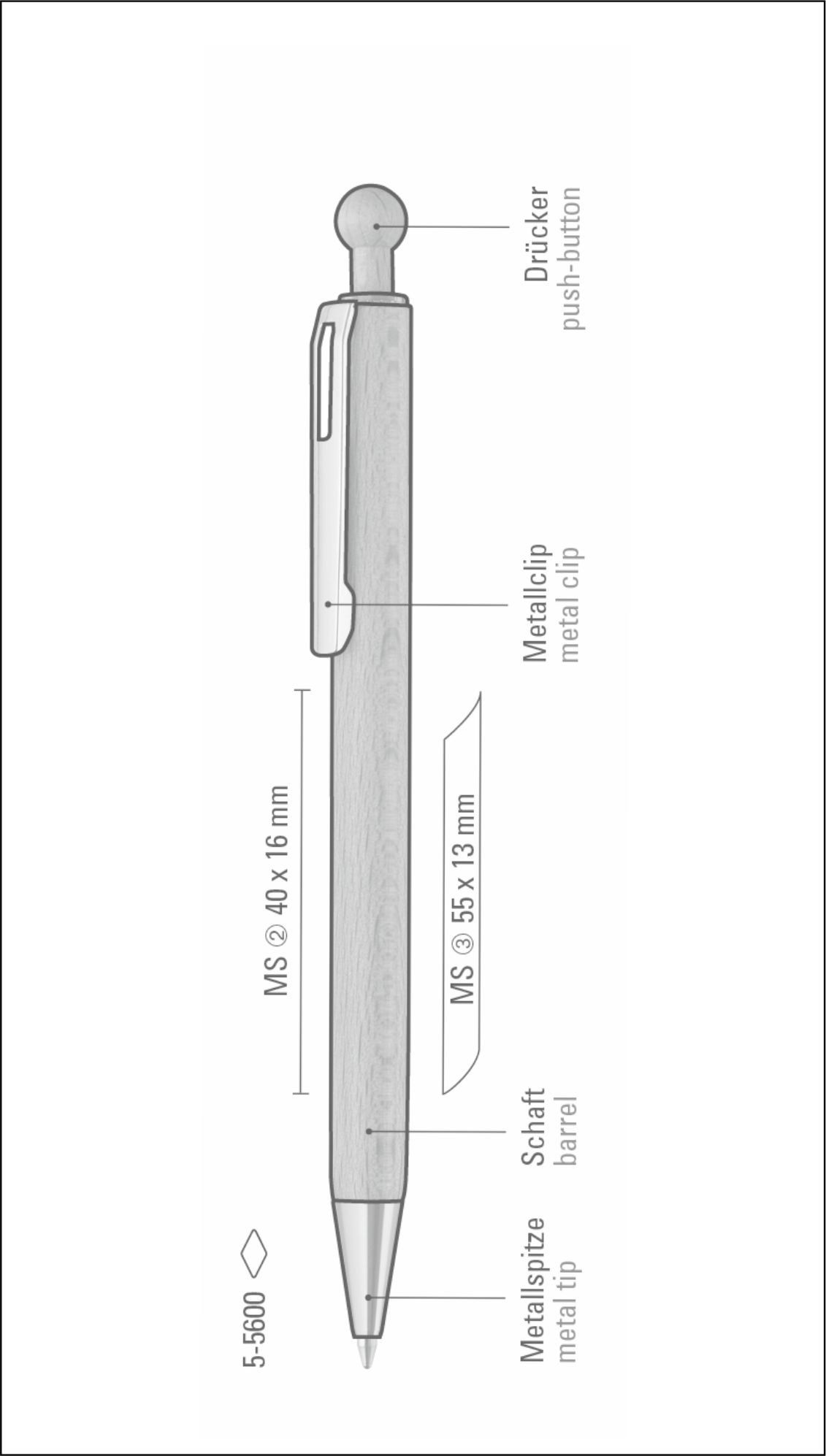 stylo en bois plan modèle 2