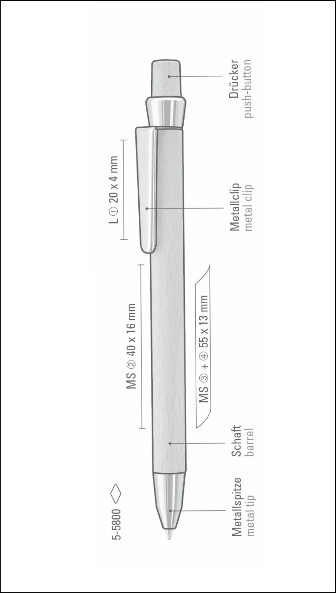 stylo en bois plan modèle 3