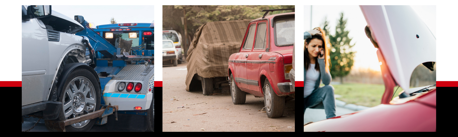 towing and roadside assistance collage