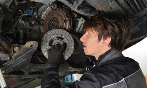 Mechanic working under the car - Transmission Repair Shop in Beaverton, OR