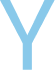 Light blue and white stylized letter Y icon on a white background