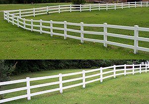 Rail Vinyl Fence — Meridian, Mississippi — United Fence Co.