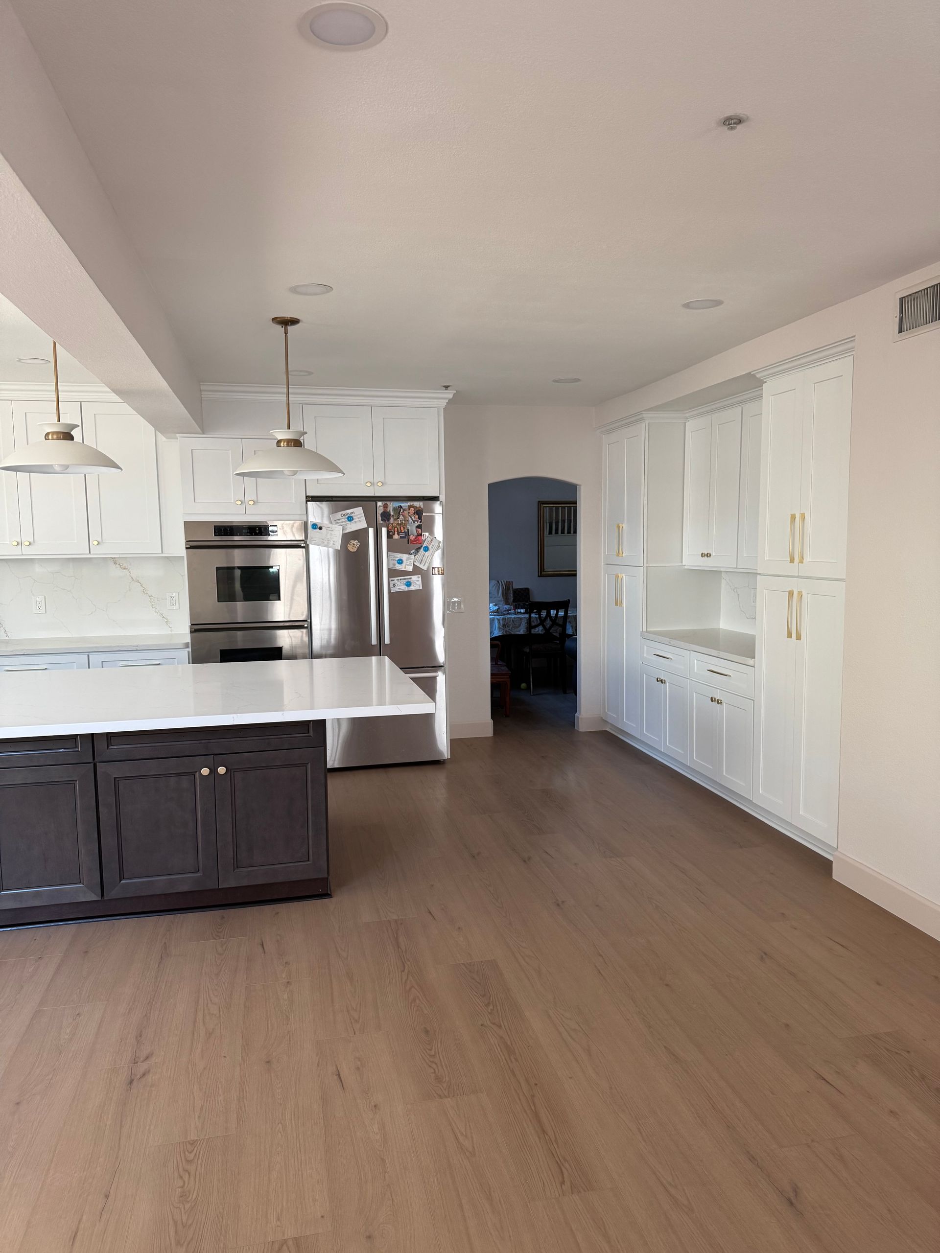 Highland kitchen remodeling with farmhouse-style features and updated countertops