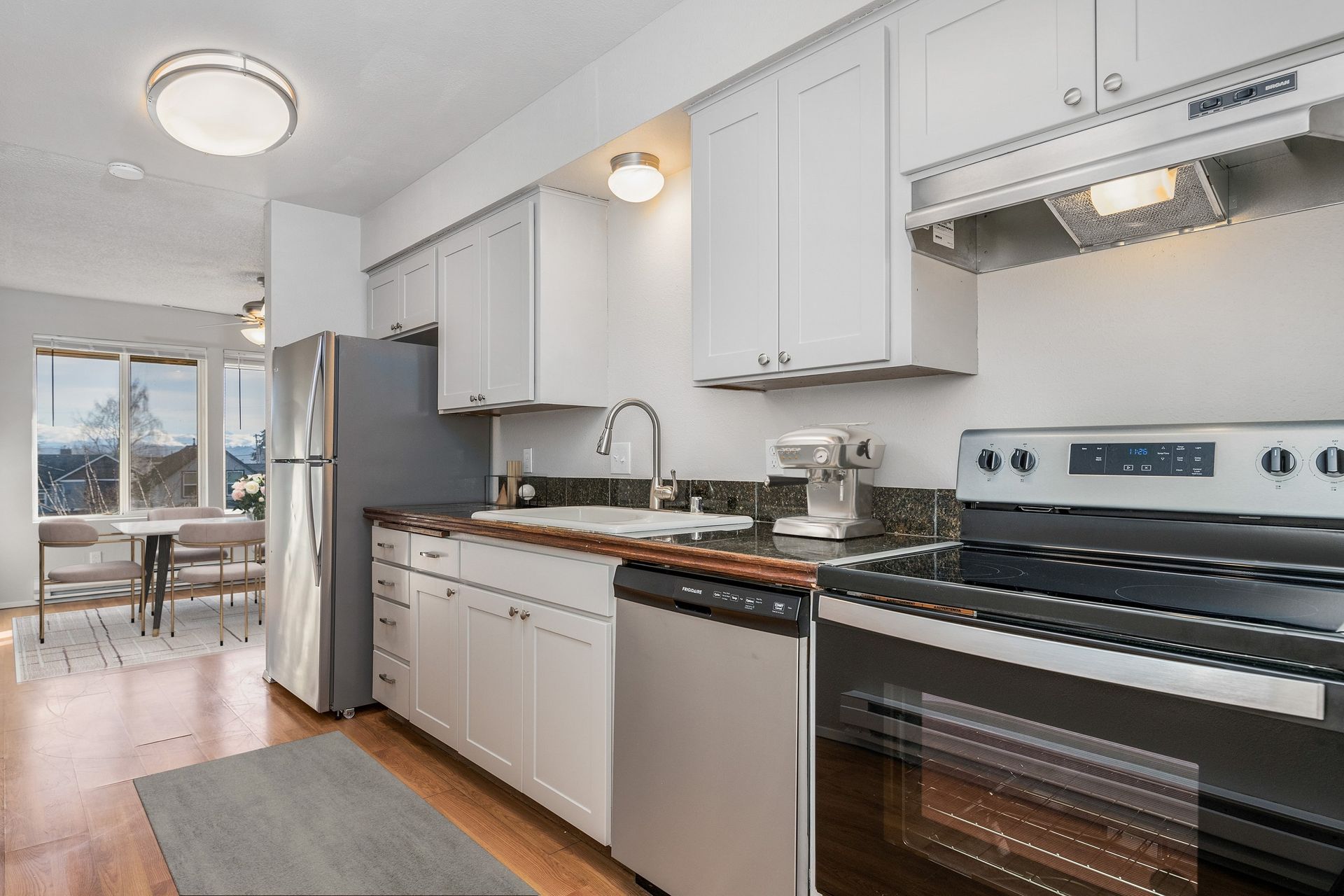 Photo showing the kitchen from an alternate angle