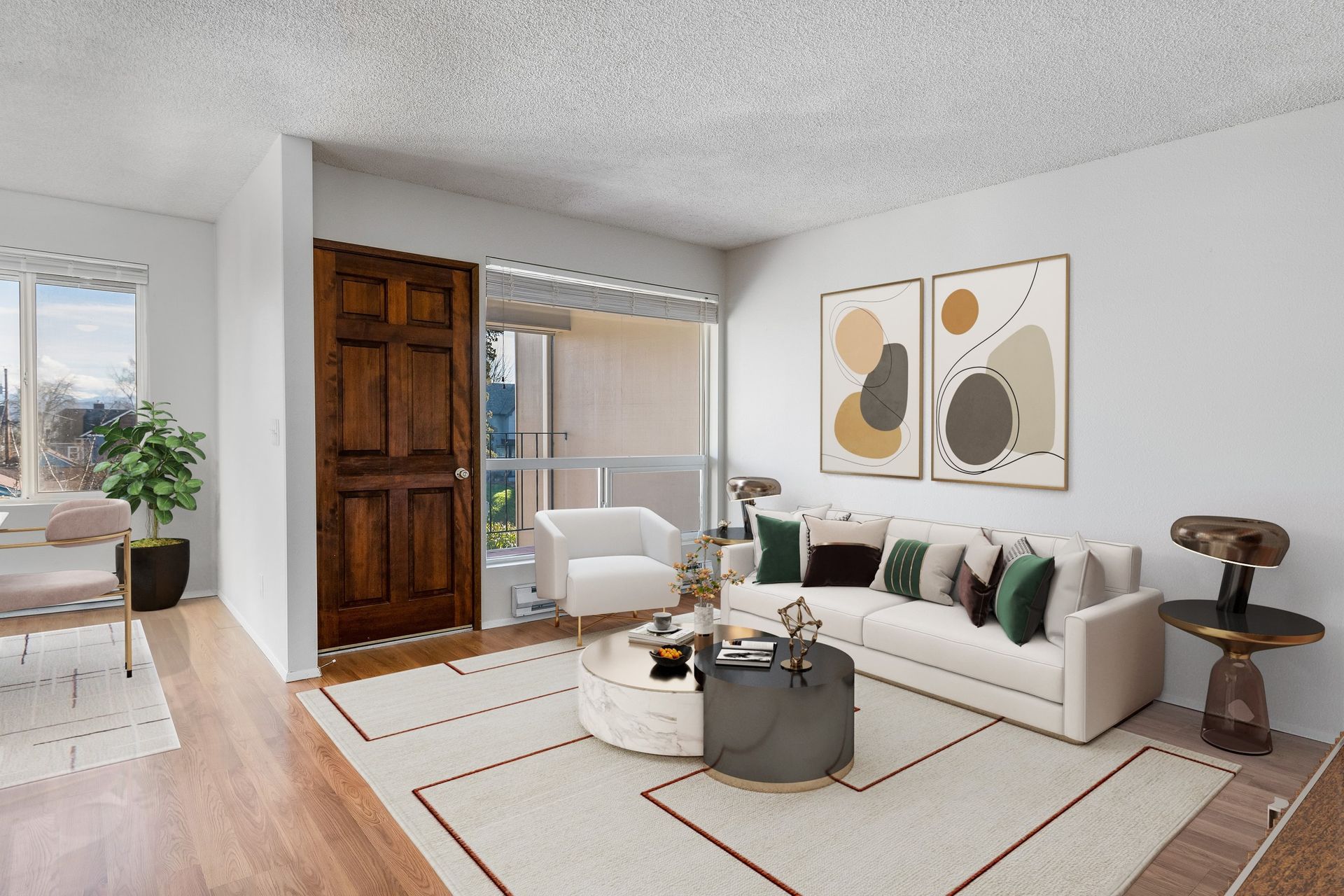 Photo showing the living room from an alternate angle