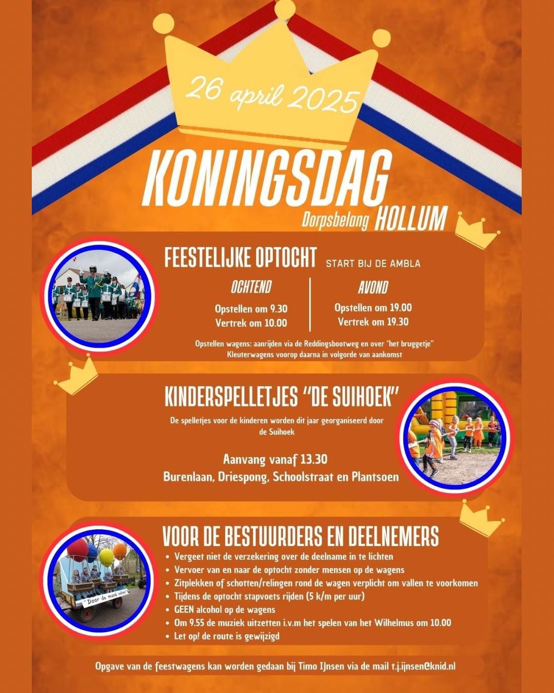 Koningsdag 2025 Ameland Hollum 26 april 2025