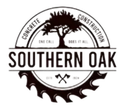 Southern Oak Concrete Construction logo with a tree, saw blade, and crossed axes.
