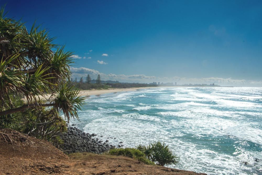 A Sunny Winter’s Day At Tweed Heads Beach, New South Wales — David Lewis Solahart in Tweed Heads, NSW