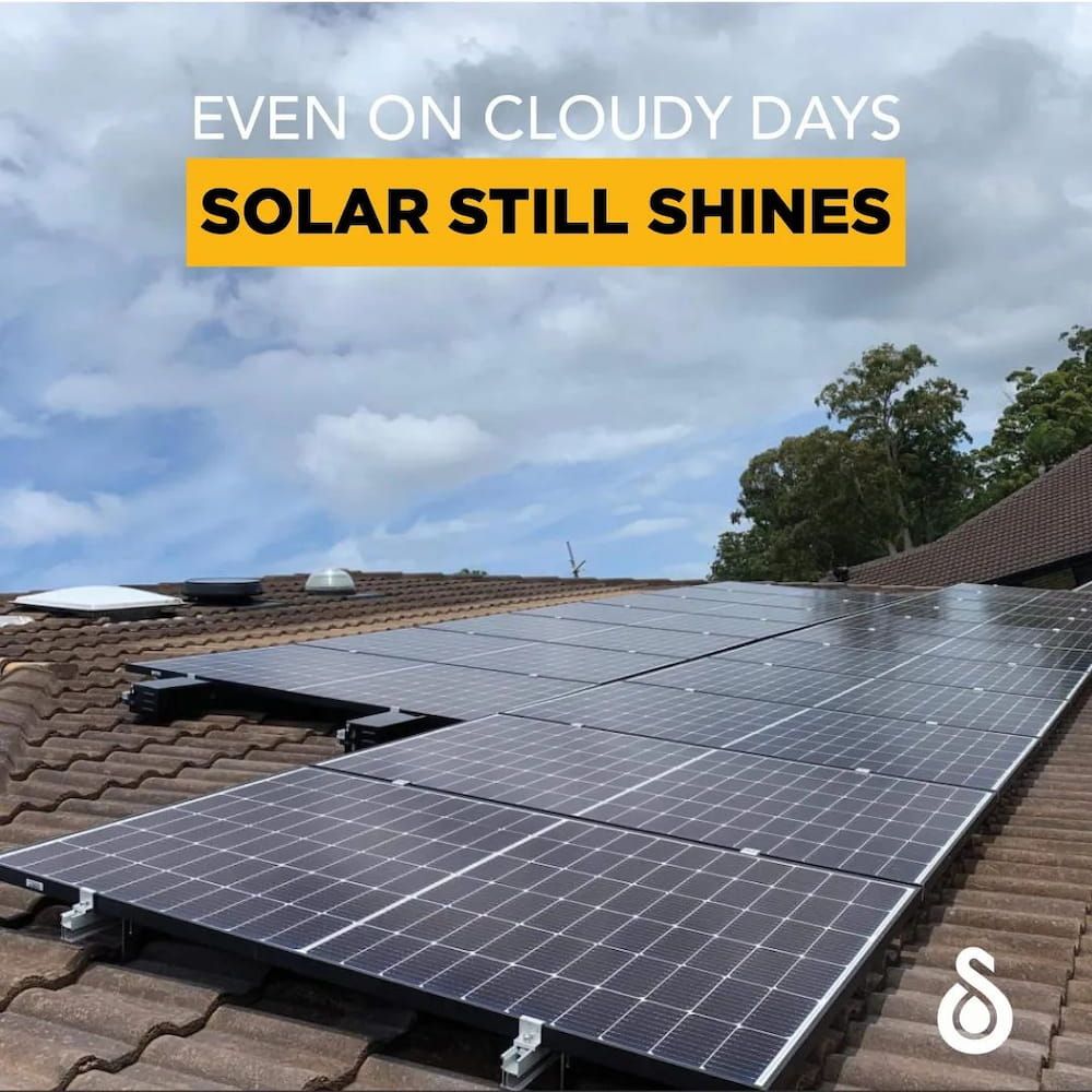 A Roof With Solar Panels On It And The Words — David Lewis Solahart in Goonellabah, NSW