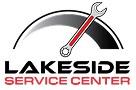 Lakeside Service Center logo with a wrench over a gauge. | Lakeside Service Center
