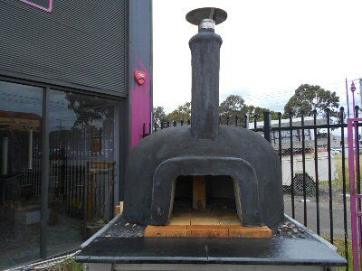 metal pizza oven
