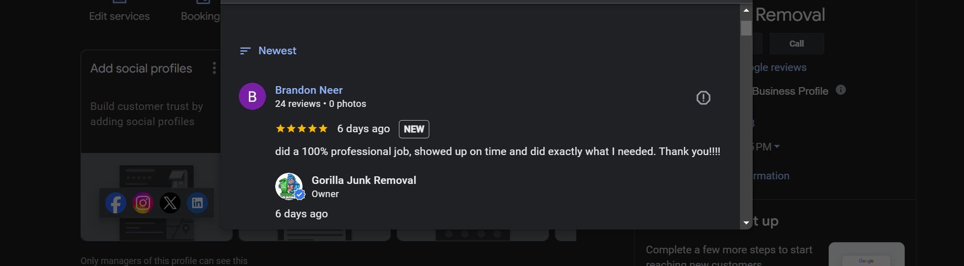 5 star review junk removal