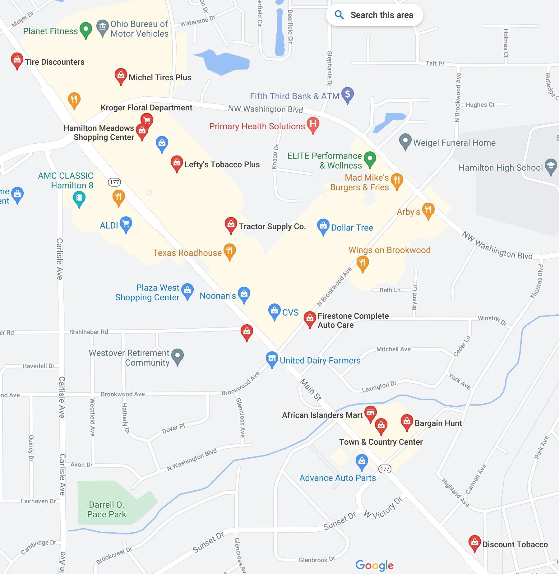Google My Business Map