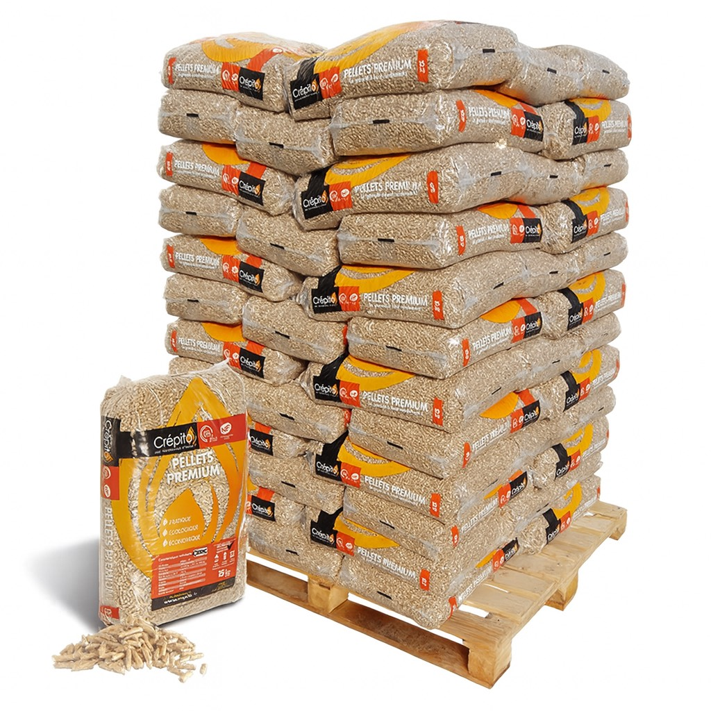 Image de notre pellet crepito en palette