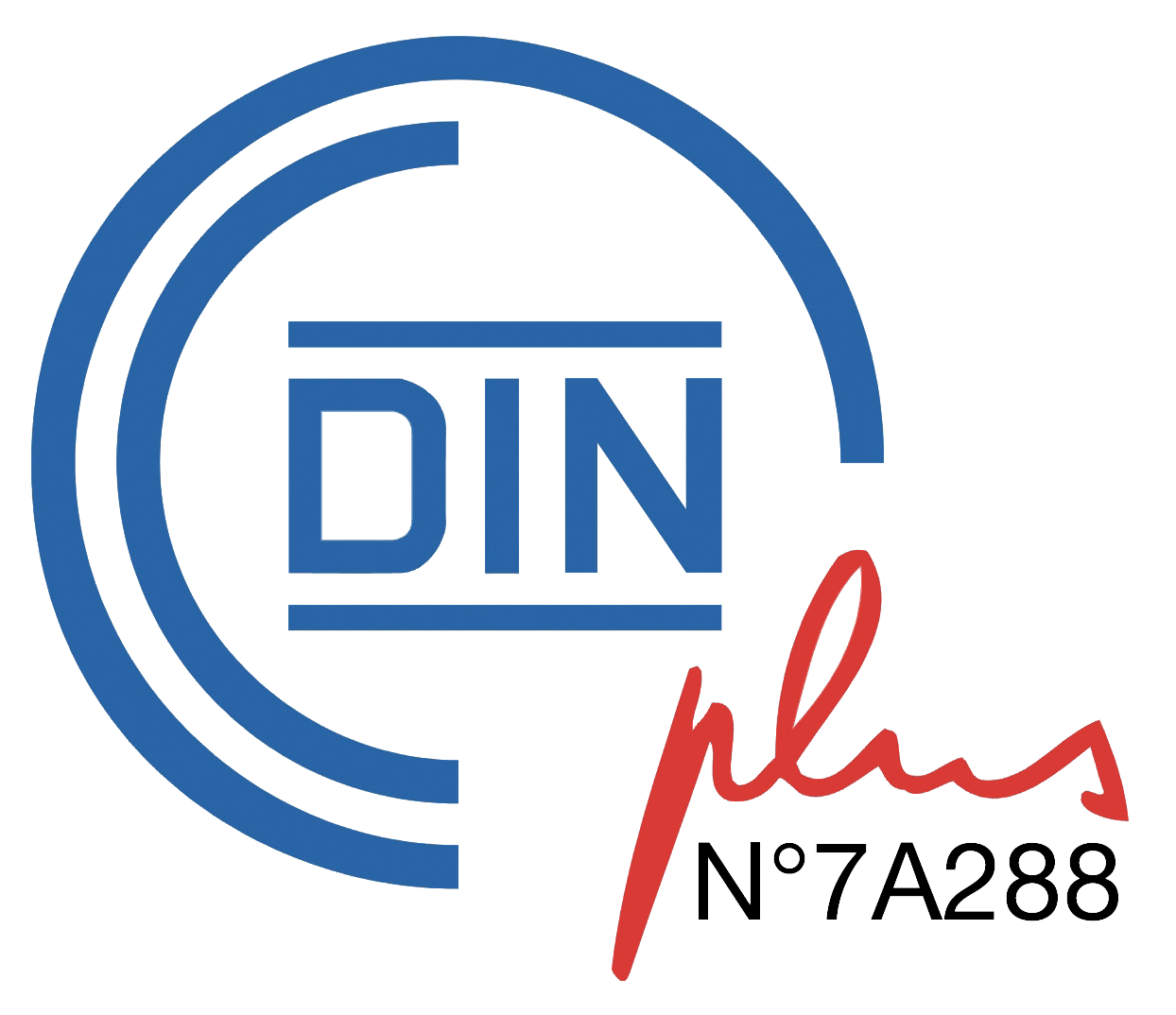 Logo label DINplus