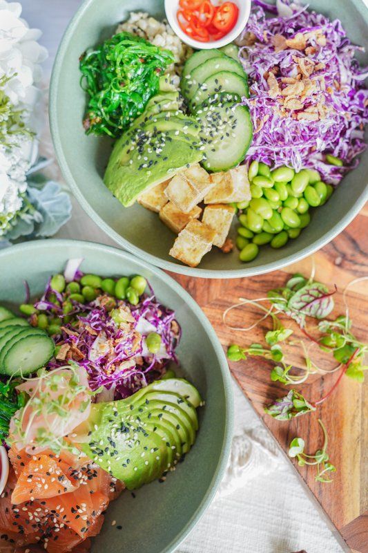 Various Salads on the Table — Cafe, Bar and Catering Services in Southport, QLD