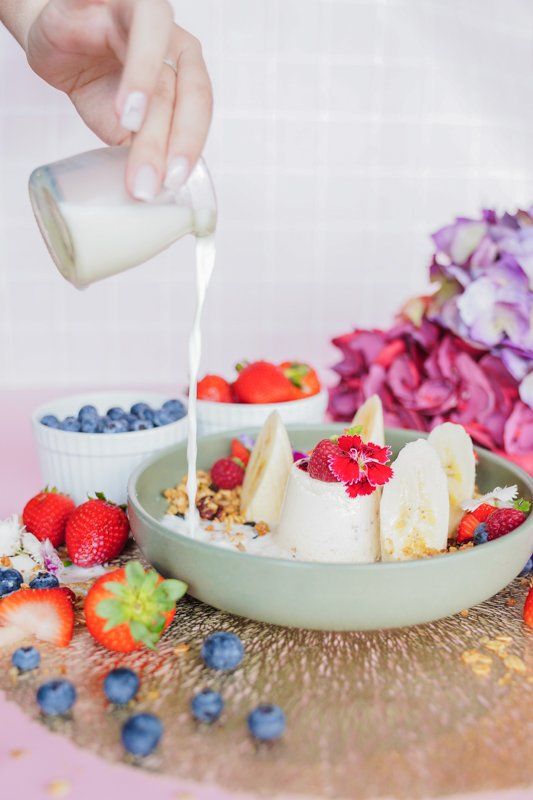 Breakfast Dish With Banana and Muesli — Cafe, Bar and Catering Services in Southport, QLD