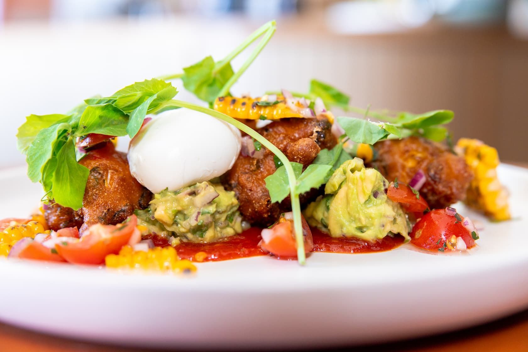 Sweetcorn Fritters — Cafe, Bar and Catering Services in Southport, QLD