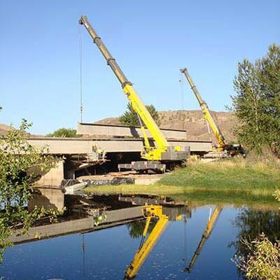 Crane Lifting Metal Bars  - Crane Job in Albany, OR