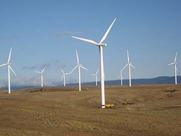 Crane with Windmill - Crane Services in Albany, Oregon