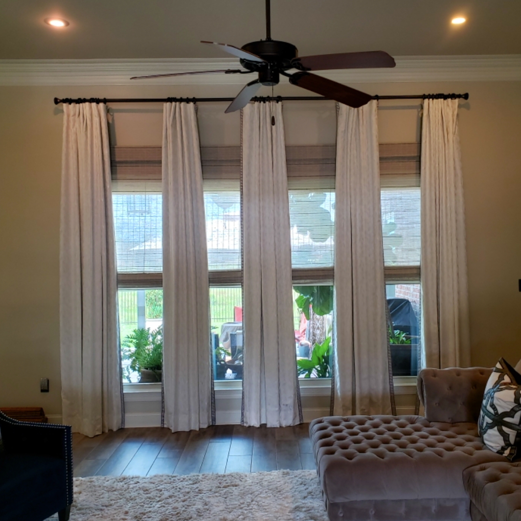 Multiple windows with custom panels by Wall Decor and More